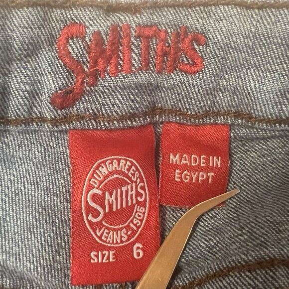 Smith’s Y2K Bootcut Jeans Size 6 Mid Rise Straight Leg Vintage Dark Wash Denim - Picture 3 of 10